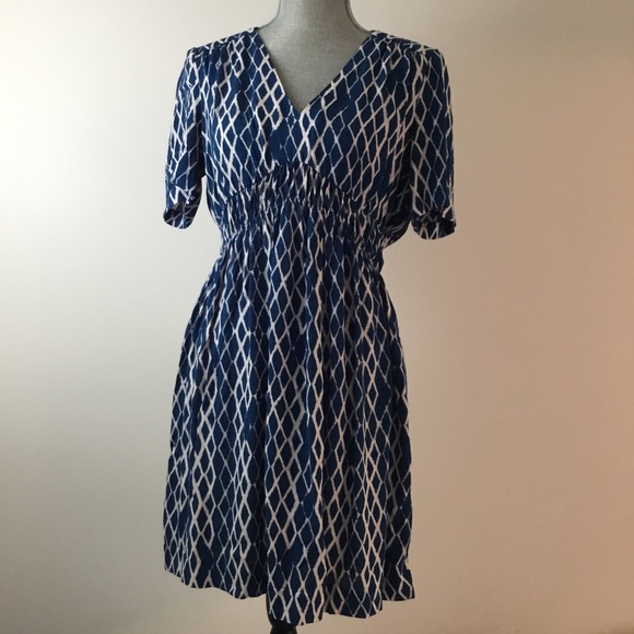 HD in Paris Anthropologie Archipelago Blue Dress - Picture 2 of 8